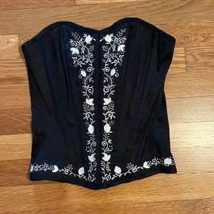 Black and White Corset
